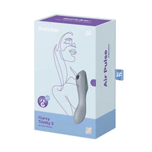 Carregar imagem no visualizador da galeria, Vibrador e Estimulador de Clitóris por Ondas de Pressão - Curvy Trinity 3 - Cinza - Satisfyer
