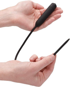 Plug dilatador de uretra - com vibração - Silicone vibrating bullet plug - Ouch!