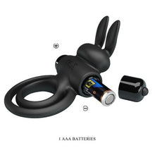Carregar imagem no visualizador da galeria, Anel vibratório duplo para pénis e testículos - Vibrant penis ring III - Pretty Love
