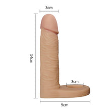 Carregar imagem no visualizador da galeria, Strap-on - Dildo para dupla penetração - 14 cm - The Ultra Soft Double
