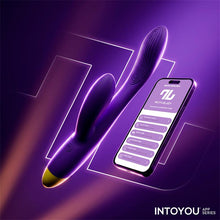 Carregar imagem no visualizador da galeria, Vibrador vaginal com estimulador de clitóris com APP - Lyra - IntoYou
