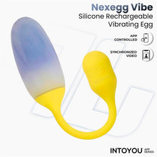 Carregar imagem no visualizador da galeria, Ovo vaginal vibratório com APP - Nexegg - Azul e roxo - IntoYou
