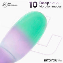 Carregar imagem no visualizador da galeria, Ovo vaginal vibratório com APP - Nexegg - Verde e roxo - IntoYou
