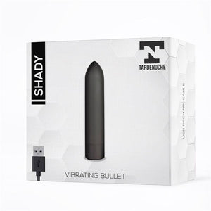 Bala vibratória - Recarregável - 8.8 cm - Preto - Shady- Tardenoche