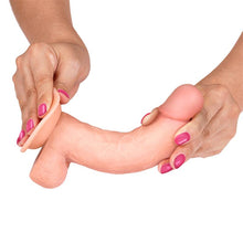 Carregar imagem no visualizador da galeria, Dildo deslizante com dupla camada 8” - Bege - 20.3 cm - Slidy flesh - Intoyou
