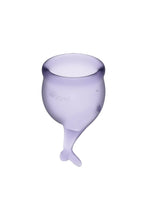 Carregar imagem no visualizador da galeria, Conjunto de 2 copos menstruais reutilizáveis - Feel secure - Satisfyer
