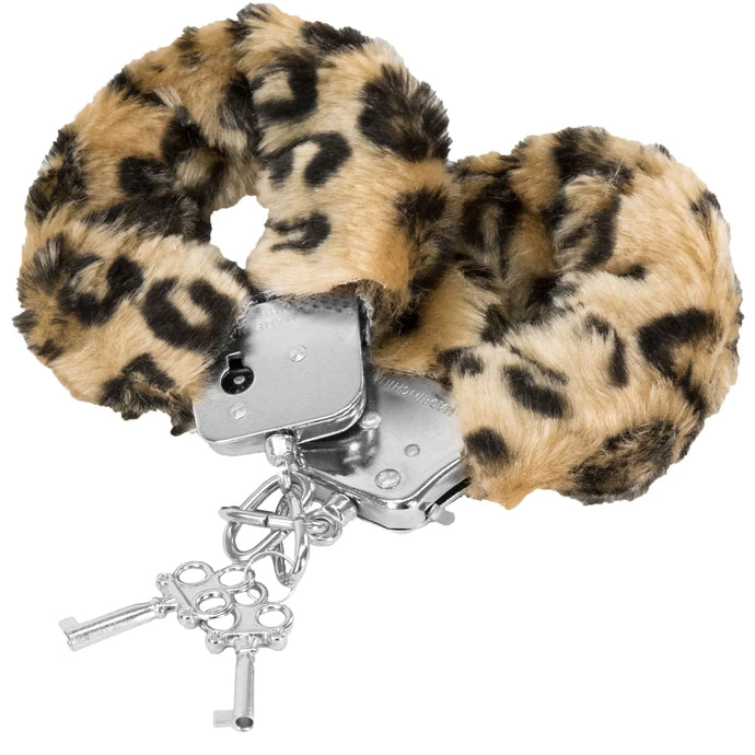 Algemas de metal com pêlo - Leopardo - Fur Love Cuffs