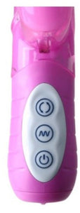 Vibrador triplo - Vaginal, Anal e Clitóris - Rosa - Rabbit Dual Pleasure