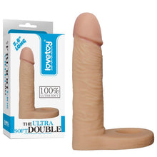 Carregar imagem no visualizador da galeria, Strap-on - Dildo para dupla penetração - 14 cm - The Ultra Soft Double
