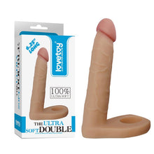 Carregar imagem no visualizador da galeria, Strap-on - Dildo para dupla penetração - 15.6 cm - The Ultra Soft Double
