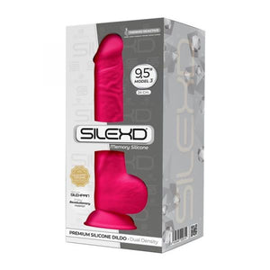 Dildo realístico termo-reativo - 24cm - Rosa - SILEXD