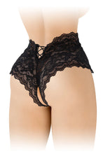 Carregar imagem no visualizador da galeria, Boxer feminino em renda preta - Júlia - Fashion Secret
