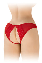 Carregar imagem no visualizador da galeria, Cueca em renda vermelha - Christine - Fashion Secret
