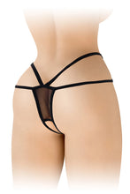 Carregar imagem no visualizador da galeria, Tanga em renda preta - Sylvie - Fashion Secret
