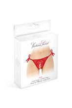 Carregar imagem no visualizador da galeria, Tanga em renda vermelha - Stella - Fashion Secret
