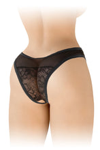 Carregar imagem no visualizador da galeria, Cueca em renda preta - Ava - Fashion Secret
