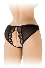 Carregar imagem no visualizador da galeria, Cueca em renda preta - Ambre - Fashion Secret
