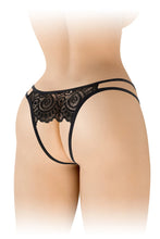 Carregar imagem no visualizador da galeria, Cueca em renda preta - Annette - Fashion Secret
