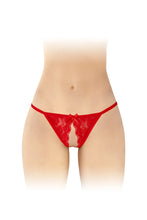 Carregar imagem no visualizador da galeria, Cueca em renda vermelha - Zoé - Fashion Secret
