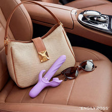 Carregar imagem no visualizador da galeria, Vibrador vaginal com movimento de sobe e desce e estimulador de clitóris por pulsação e ondas de pressão - Apollo - Engily Ross
