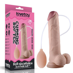Dildo Ejaculador - 23,4 cm - Cumming Softee - Lovetoy