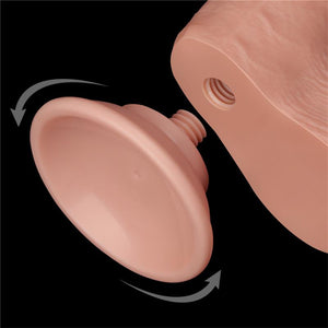 Dildo deslizante com dupla camada 7.5” - Bege - 19.5 cm - Sliding Skin - LoveToy