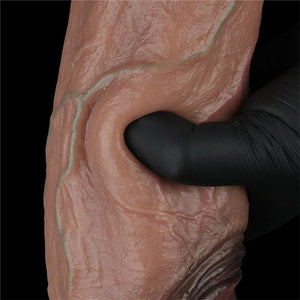 Dildo realístico com dupla densidade - 28 cm - Nature cock - Love Toy