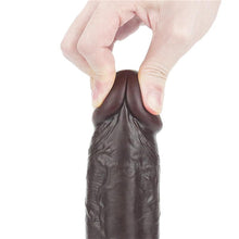 Carregar imagem no visualizador da galeria, Dildo deslizante com dupla camada 9” - Castanho - 23.5 cm - Sliding Skin - LoveToy
