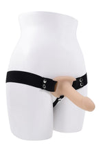Carregar imagem no visualizador da galeria, Strap-on oco bege - 14 cm - Our first hollow strap-on - Selopa
