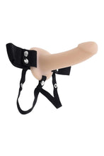 Carregar imagem no visualizador da galeria, Strap-on oco bege - 14 cm - Our first hollow strap-on - Selopa

