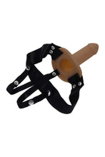 Carregar imagem no visualizador da galeria, Strap-on oco castanho - 14 cm - Our first hollow strap-on - Selopa
