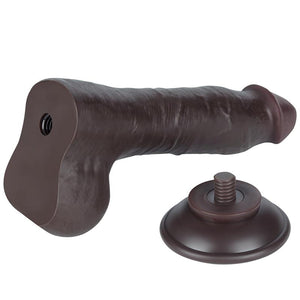 Dildo deslizante com dupla camada 8” - Castanho - 20 cm - Sliding Skin - LoveToy