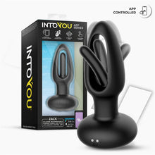 Carregar imagem no visualizador da galeria, Plug anal com vibração, movimento de língua e APP - Zack - Preto - Intoyou
