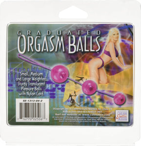 Bolas vaginais para exercícios pélvicos - Rosa - Graduated Orgasm Balls