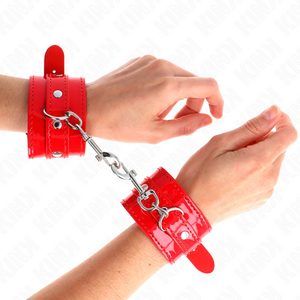 Algemas ajustáveis para pulsos - Vermelhas- Kink