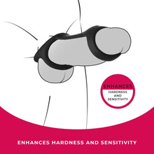 Carregar imagem no visualizador da galeria, Anel / Manga para pénis - Cock strap with ball stretcher - Strap the balls

