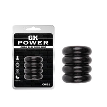Carregar imagem no visualizador da galeria, Anel / Manga para pénis - Quad play cock ring - Preto - GK Power

