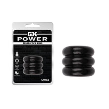 Carregar imagem no visualizador da galeria, Anel triplo para pénis  - Triad cock ring - GK Power - Chisa
