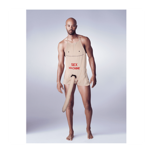 Avental com pénis de peluche XL - Sex Machine