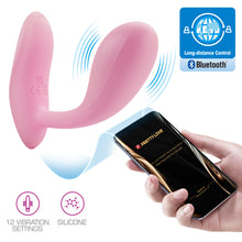 Carregar imagem no visualizador da galeria, Vibrador vaginal e clitóris com APP - Baird - Rosa - Pretty Love
