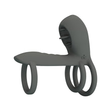 Carregar imagem no visualizador da galeria, Vibrador para casal/engrossador de pénis com estimulador de clitóris, anel duplo para pénis e testículos - Jammy - Pretty Love

