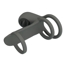 Carregar imagem no visualizador da galeria, Vibrador para casal/engrossador de pénis com estimulador de clitóris, anel duplo para pénis e testículos - Jammy - Pretty Love
