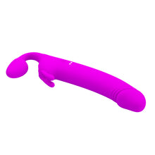 Carregar imagem no visualizador da galeria, Strap-on duplo vibratório e estimulador de clitóris com pulsação - Zanini - Pretty Love
