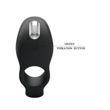 Carregar imagem no visualizador da galeria, Anel Peniano vibratório com 2 estimuladores - Recarregável - Vibrating Penis Sleeve - Pretty Love
