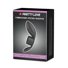 Carregar imagem no visualizador da galeria, Anel Peniano vibratório com 2 estimuladores - Recarregável - Vibrating Penis Sleeve - Pretty Love
