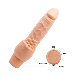 Vibrador realístico - 19.5 cm - Bege - Clark