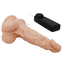Carregar imagem no visualizador da galeria, Vibrador realístico com comando e movimento de rotação - 18 cm - Max - Barbara

