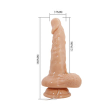 Carregar imagem no visualizador da galeria, Vibrador realístico com comando e movimento de rotação - 18 cm - Max - Barbara
