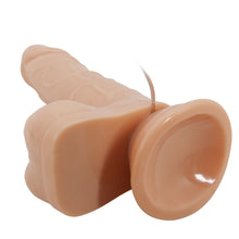 Carregar imagem no visualizador da galeria, Vibrador realístico com movimento de rotação - 15,5 cm - Bege - Genie
