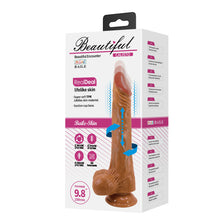 Carregar imagem no visualizador da galeria, Vibrador realístico com movimento sobe e desce e rotação - 25 cm - Castanho - Calisto - Baile
